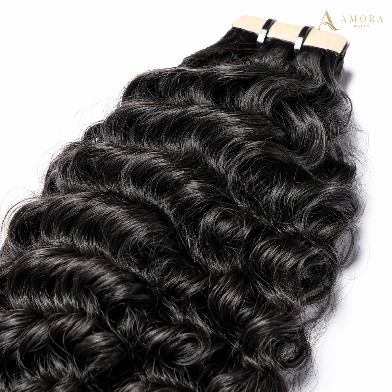 Romantic Curly Normal Tape-In Hair Extensions