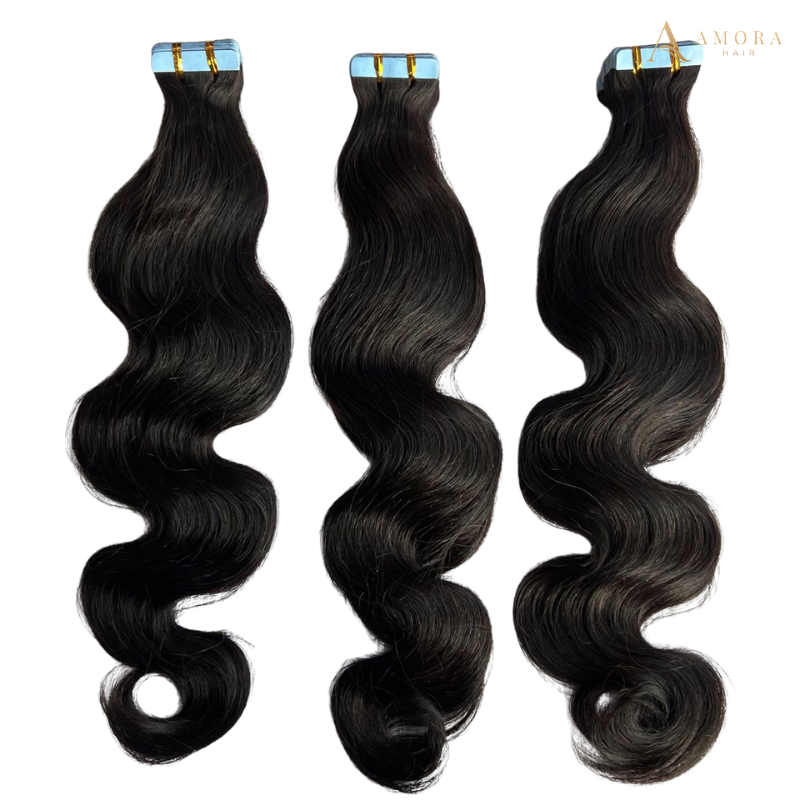 Water Body Wavy Normal Tape In Hair Extensions