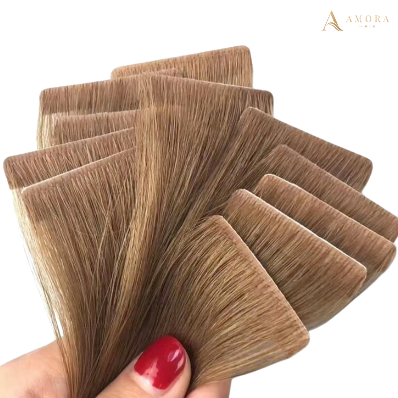 Bone Straight Invisible Tape-in Hair Extensions