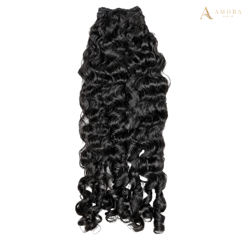 Burmese Curly Invisible Tape-in Hair Extensions