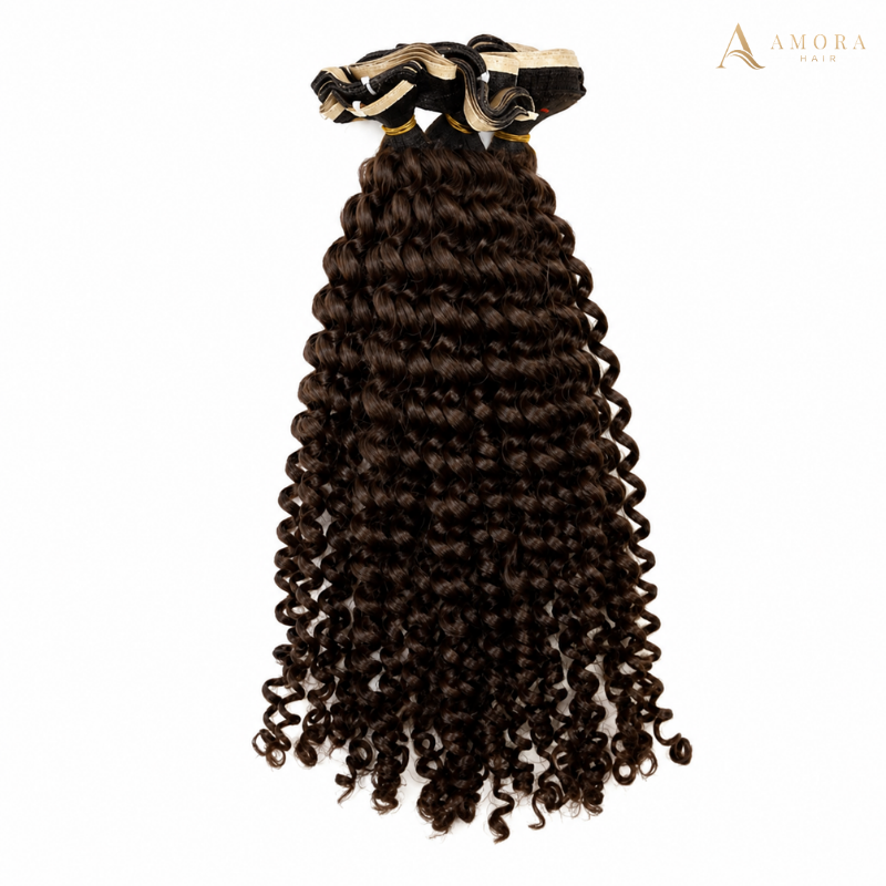 Deep Curly Long Tape-in Hair Extensions