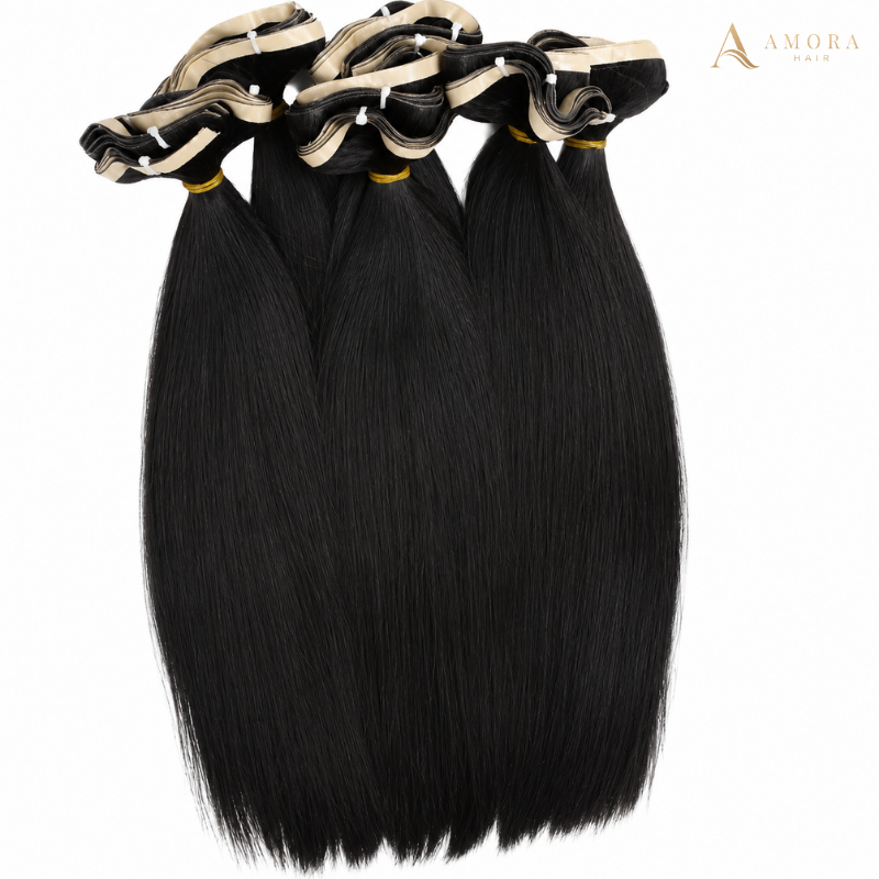 Natural Straight Long Tape-in Hair Extensions