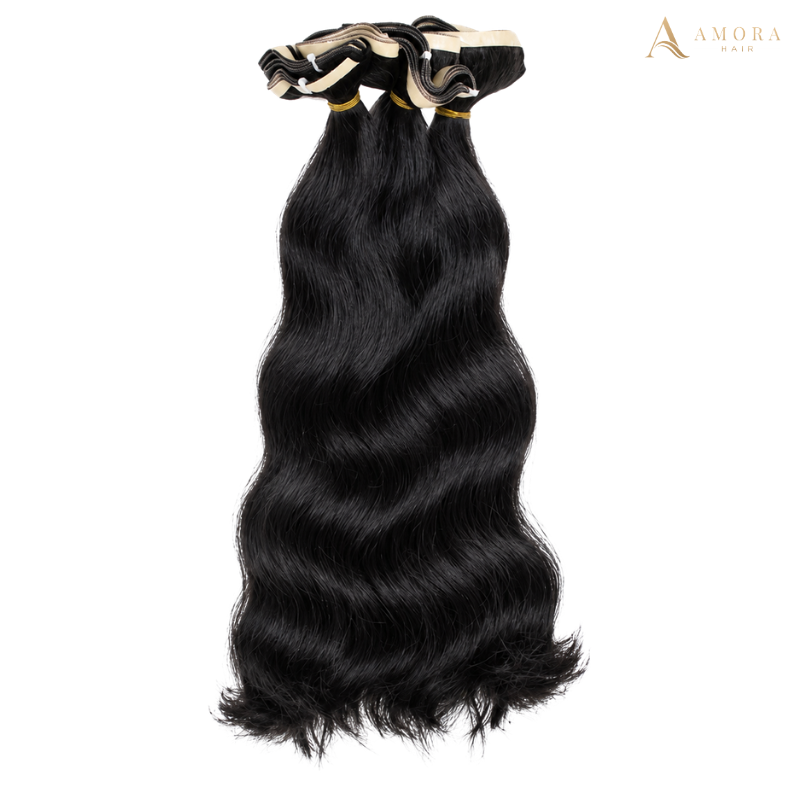 Natural Wavy Long Tape-in Hair Extensions