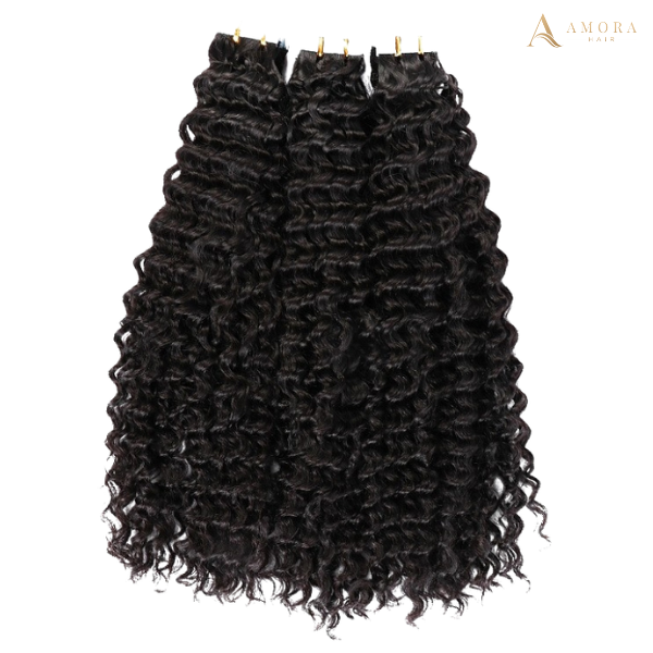 Deep Curly Normal Tape-In Hair Extensions
