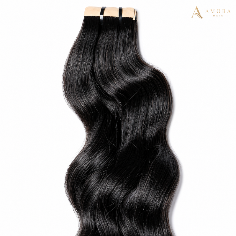 Natural Wavy Double Taps Tape-in Hair Extensions