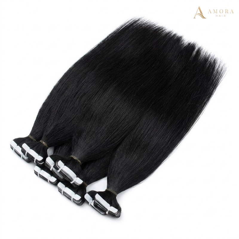 Yaki Straight Long Tape-in Hair Extensions