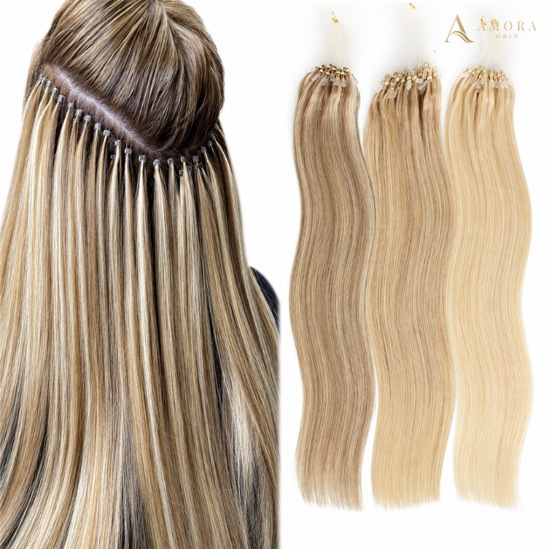 Natural Straight Micro Ring Hair Extensions
