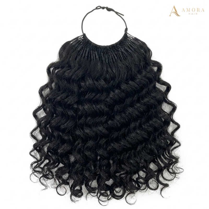 Romantic Curly Micro Ring Hair Extensions