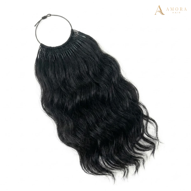 Water Body Wavy Micro Ring Hair Extensions