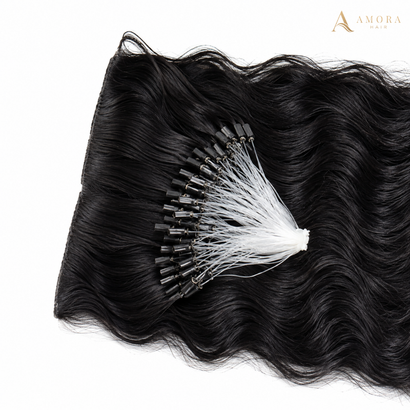 Deep Wavy Micro Loop Hair Extensions