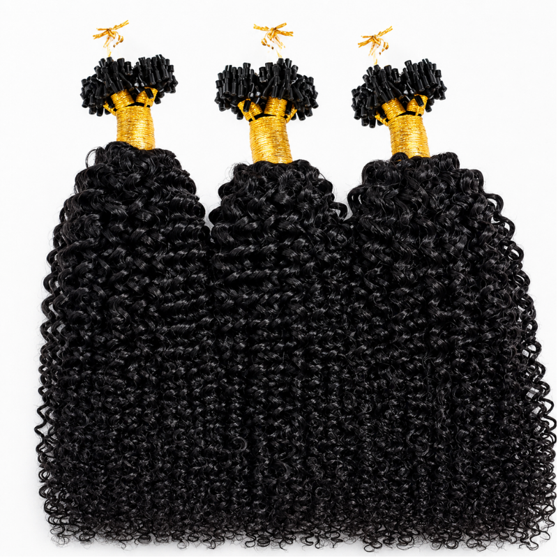 Kinky Curly Micro Loop Hair Extensions