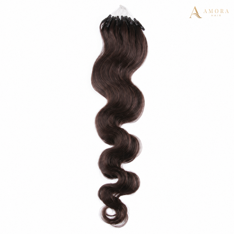 Natural Wavy Micro Loop Hair Extensions