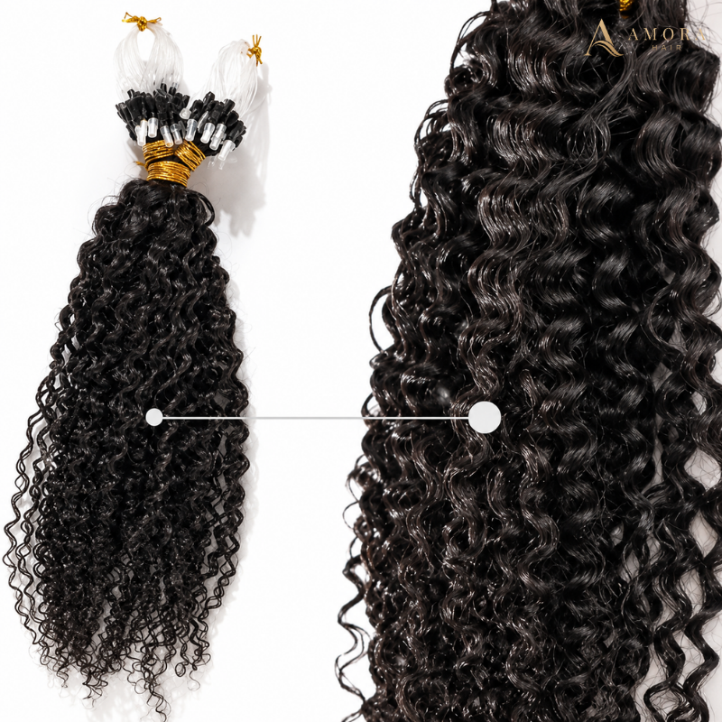 Romantic Curly Micro Loop Hair Extensions