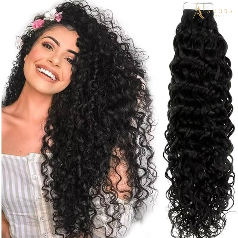 Romantic Curly Long Tape-in Hair Extensions