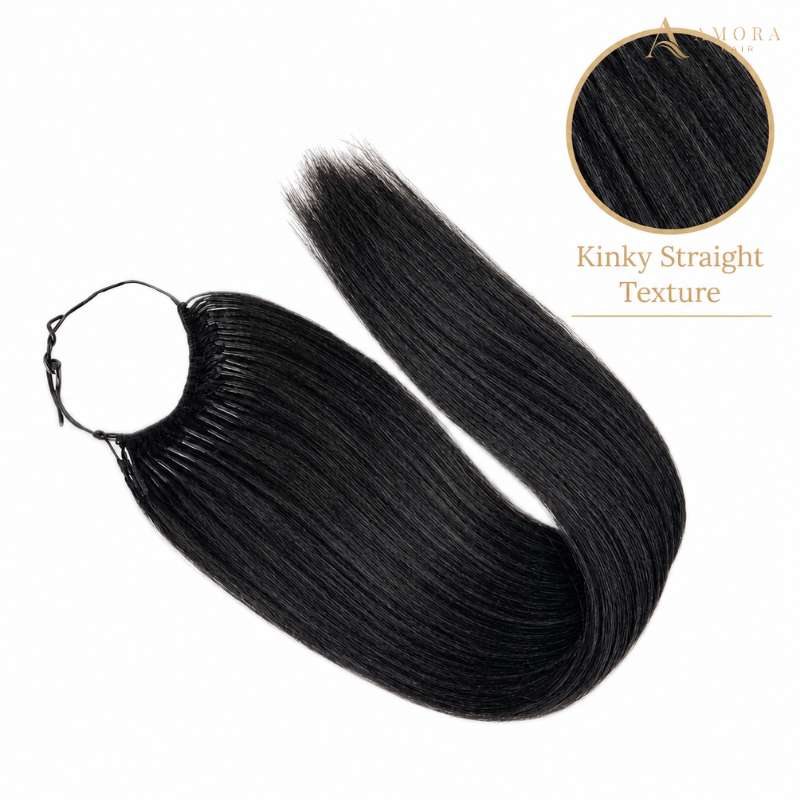 Kinky Straight Micro Ring Hair Extensions